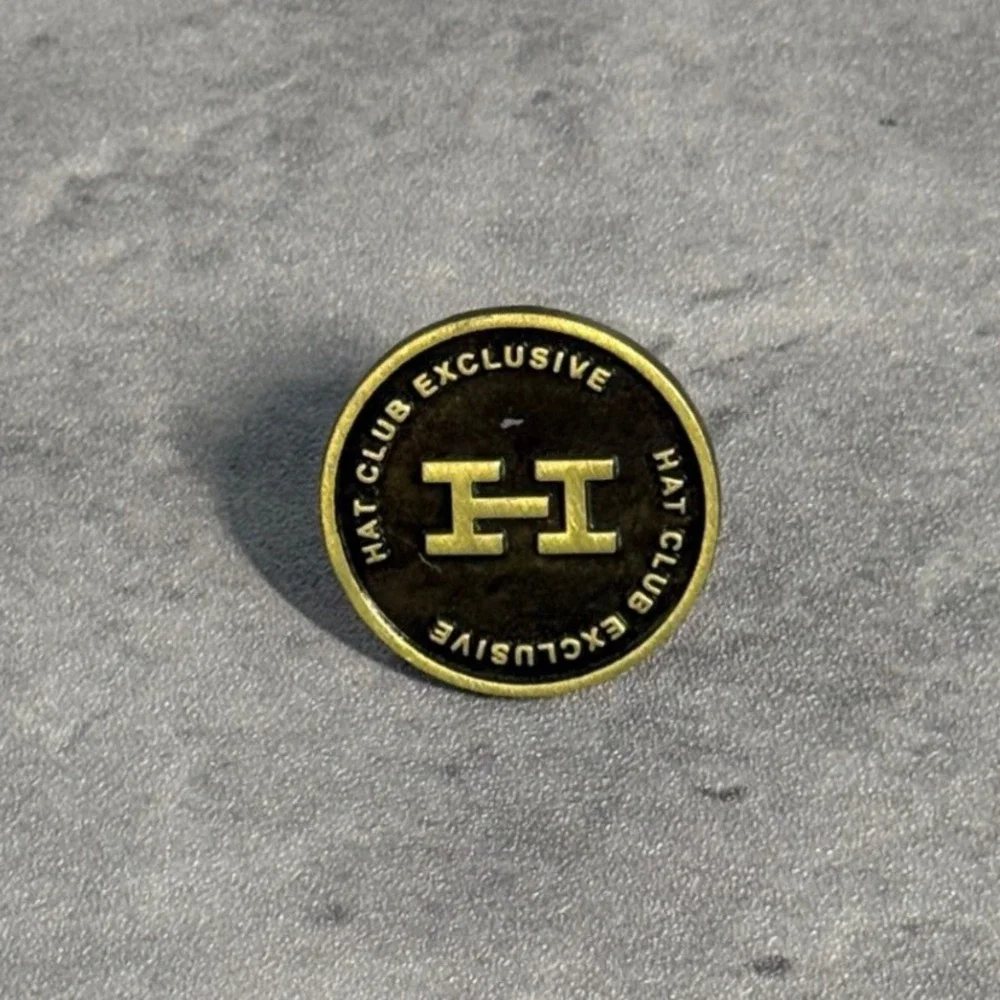 Hat Club Hat Pin Bronze Gold Black Exclusive Logo New Era Fitted Accessory